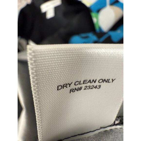 New York Company Plus Sz 18 Dark Floral Print Knee Length Shift Dress Cap Sleeve - Picture 8 of 9